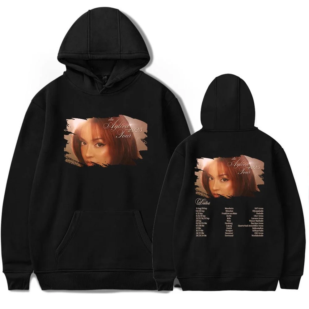 Ayliva 2025 Tour Merch Hoodie Herren/Damen Unisex Winter Langarm Sweatshirt Pullover Mode Streetwear