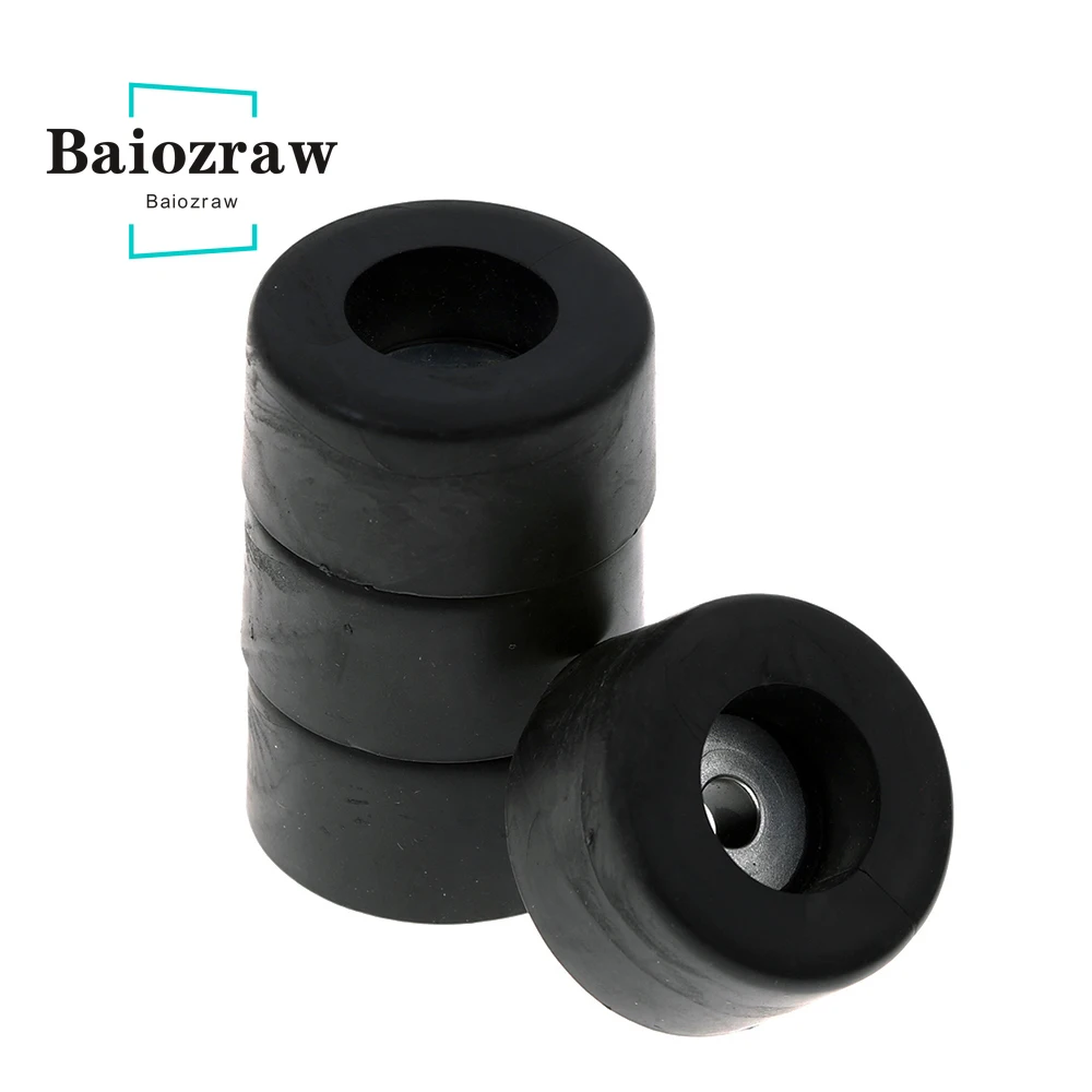 Baiozraw-Trident 3D Printer Rubber Feet, Cor Preta, Damper Pad, Peças para Voron Trident, Peças, 38mm X 19mm, 4pcs