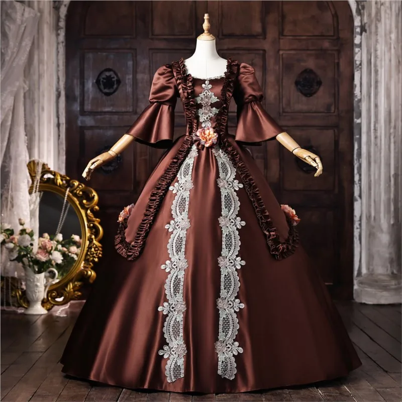 

Coffee-colored photography drama photo shoot masquerade fashion show performance dress
