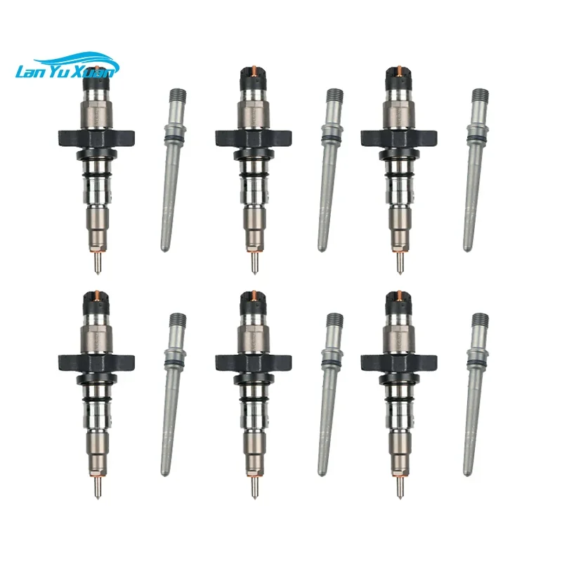 

6 шт. 0445120208 0445120255 0445120238 Набор топливных форсунок подходит для 04-09 Ram Cummins 5,9 л Замена