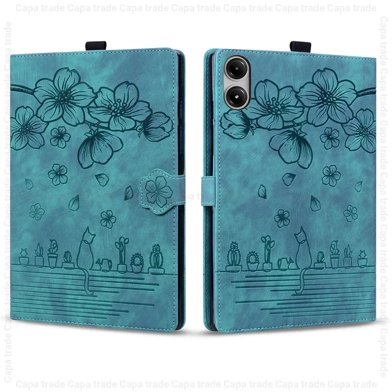 

For Xiaomi Poco Pad (2024) 12.1" Tablet Case Flip PU Leather Stand Magnetic cover with Soft TPU Back Shell Funda redmi pad 12.1