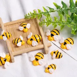 5pcs/lot Artificial Bees Simulated Animals Mini Bees Slime Pendants DIY Accessories Decoration Crafts