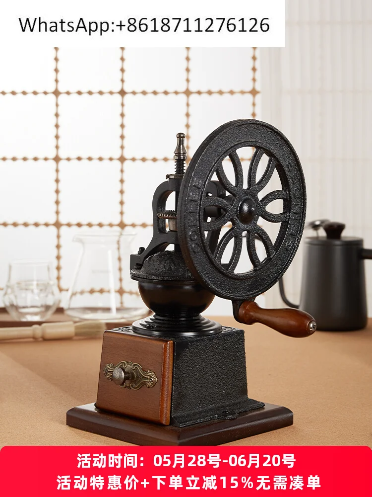 

Koonan hand grinder, hand crank household small retro bean grinder manual coffee bean grinder utensils