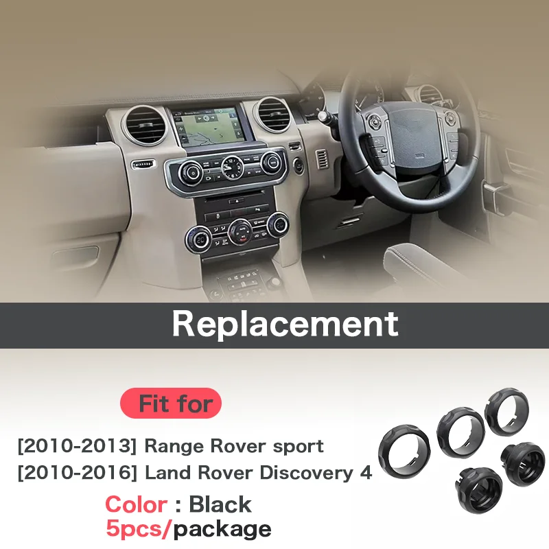 Klimaanlagen-Bedienknopf für Range Rover Sport L320, Zubehör, Lautstärkereglerverkleidung für Land Rover Discovery 4, LR4-Abdeckung – Detail 11