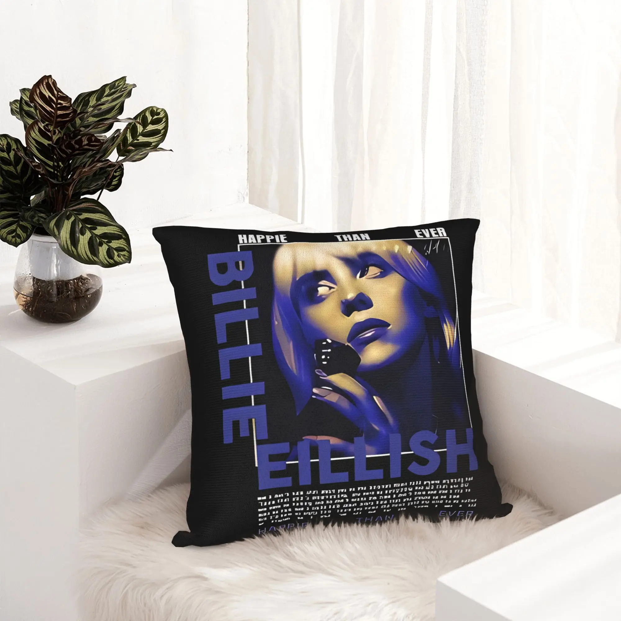 Billies Y2K Pillowcase Printing Polyester Cushion Cover Decoration  Pillow Case Cover Sofa Square 45*45cm