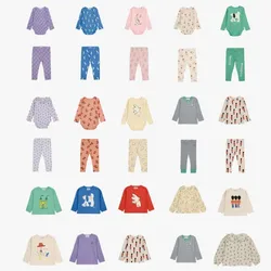 Pre-sale (Ship in September)  2024 BC Autumn Girls Rompers Print Shirts Cotton Legging Baby Boy Winter Newborn Baby Clothes