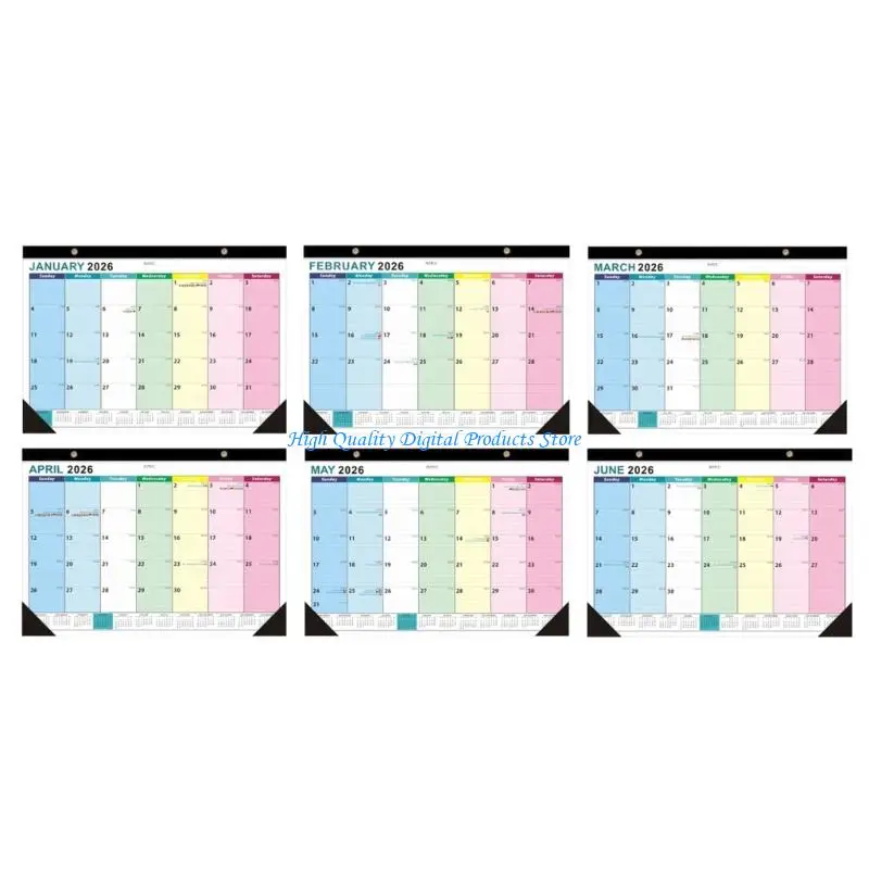 U2JE 2026 Wall Lịch lập kế hoạch hàng tháng để lập kế hoạch lập kế hoạch hàng tháng