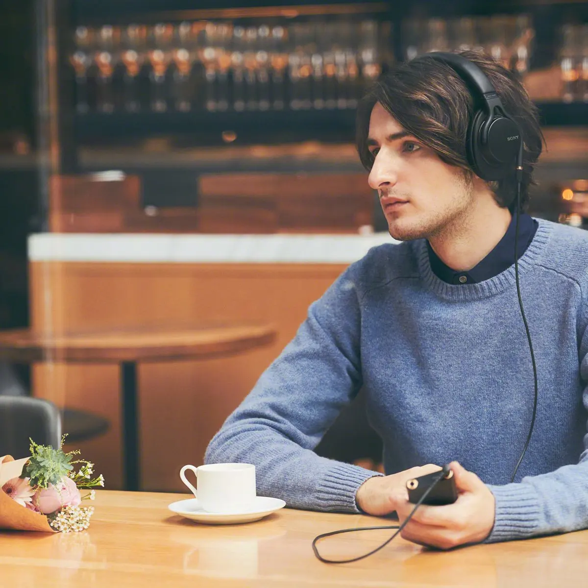 MDR1AM2 Wired High Resolution Audio Overhead Headphones Black MDR-1AM2/B