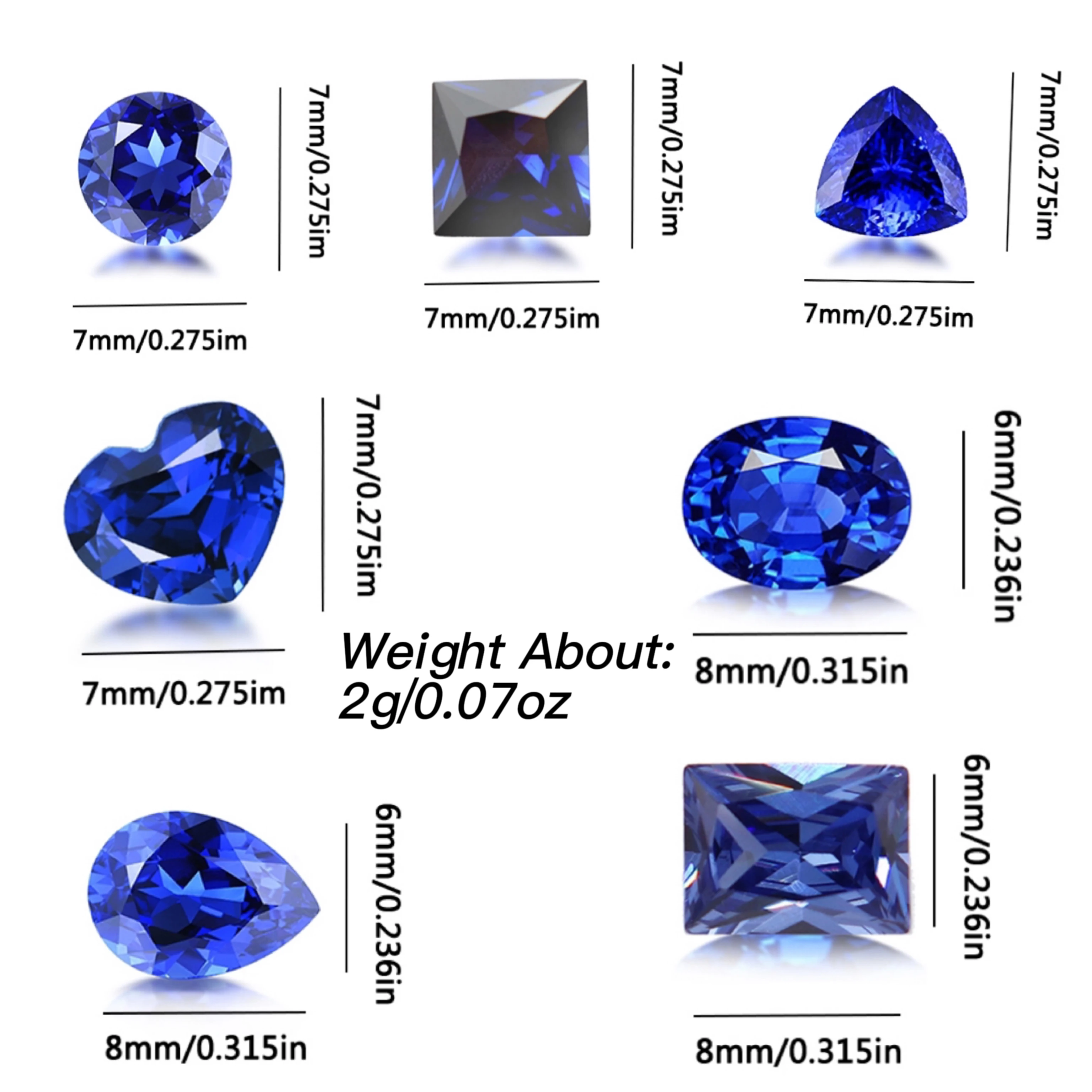 Arcane Crystal Deep Blue Sapphire Raw Ore Undyed Pure Transparent Hand Selected Collection Gift Dual-Use