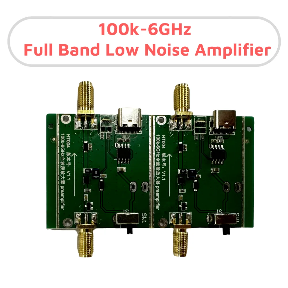 HTOOL SA6 Spectrum Analyzer 6GHz 35-6200 MHz HT004 Battery Signal Generator Provide Software Signal Amplifier Low Noise 20DB