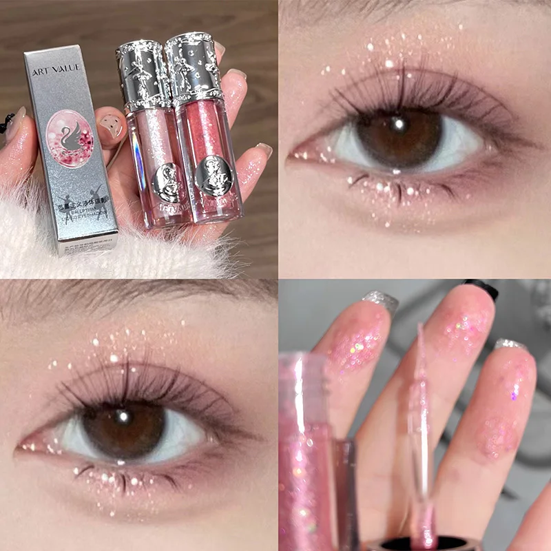 Liquid Flash Eye Shadow Sparkling Sparkle Furrows Under The Eyes Brightening And Highlighting Korean Original Cosmetics Gentle