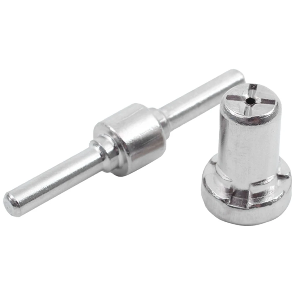 

The New 60Pcs PT31 Plasma Cutter Electrode Tips Cup Consumables Extended Nickel Plated Parts For HYC45D HYC50D CUT50 PLC50D HYC4