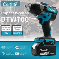 Codrill DTW700 18V Brushless Electric Wrench Cordless Drill Screwdriver Free Delivery Large Torque Power Tools Torque Wrench