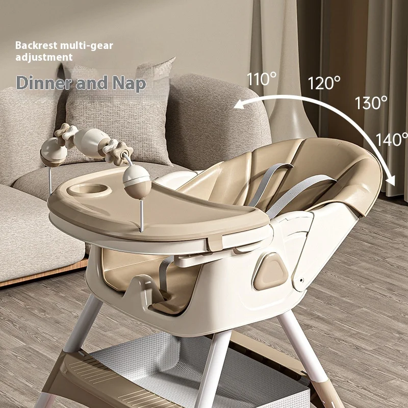 Multi-style baby dining chair multifunctional adjustable rocking horse baby chair height adjustable children's dining stool.