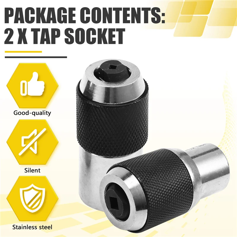 

ABRW-2 шт. торцевой ключ для метчиков с храповым механизмом, ручной инструмент с приводом 3/8 дюйма, метчики 1/4-1/2, набор метчиков 0-1/2, адаптер для метчиков