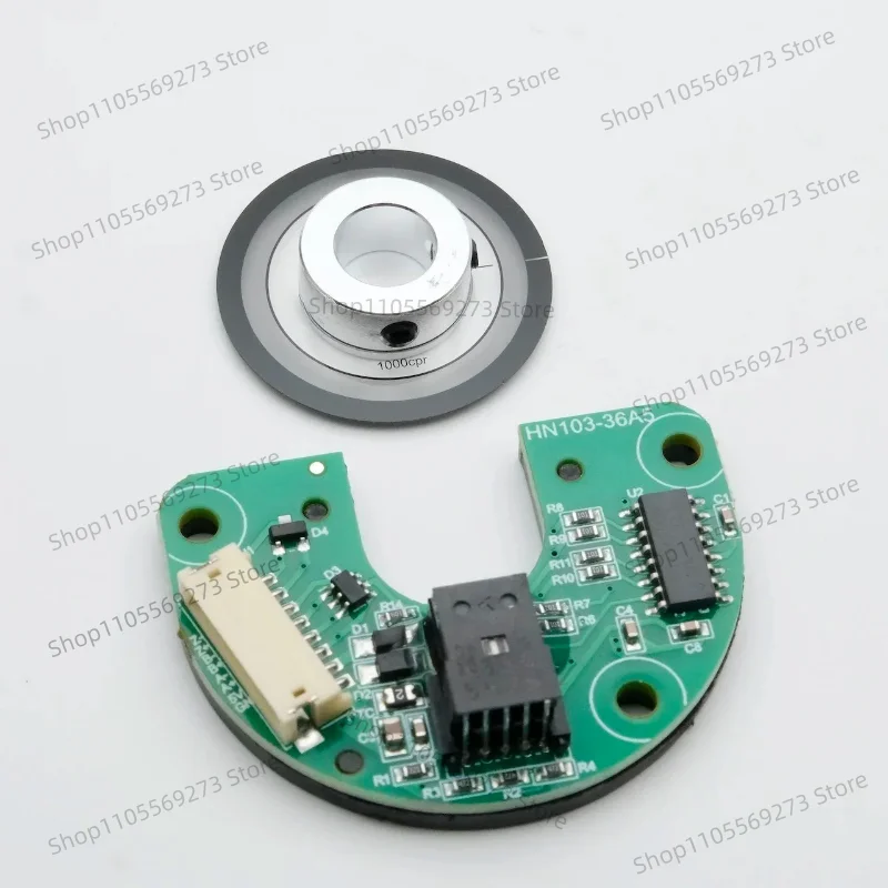 Industrial 1000PPR ABZ Encoder Module 3 Phase for 57mm Nema 23 Stepper Motor 8mm Bore Code Disc Servo Motor Parts