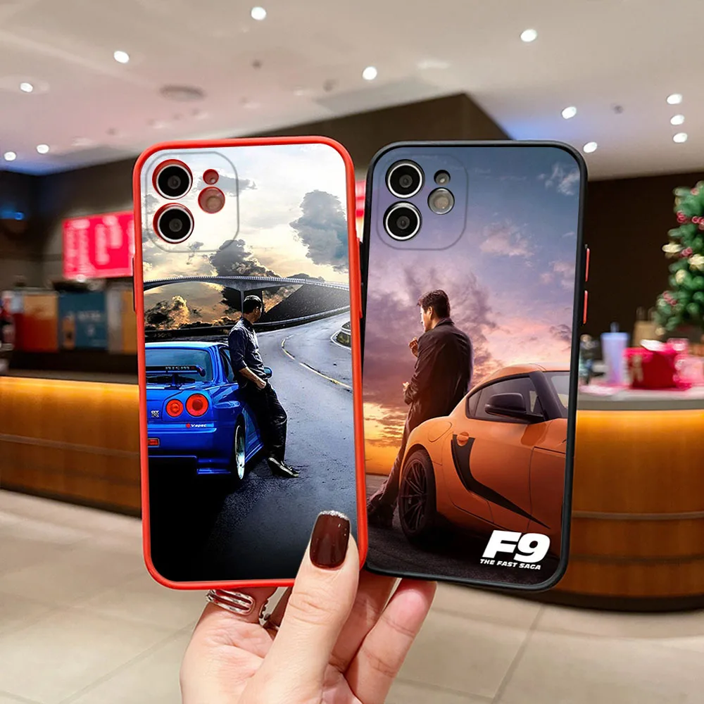 Phone Case For iphone 16Pro 7 8 Plus 15 14 13 Mini 12 11 16 Pro Max SE XR The Fast Furious Matte Frosted Translucent Cover