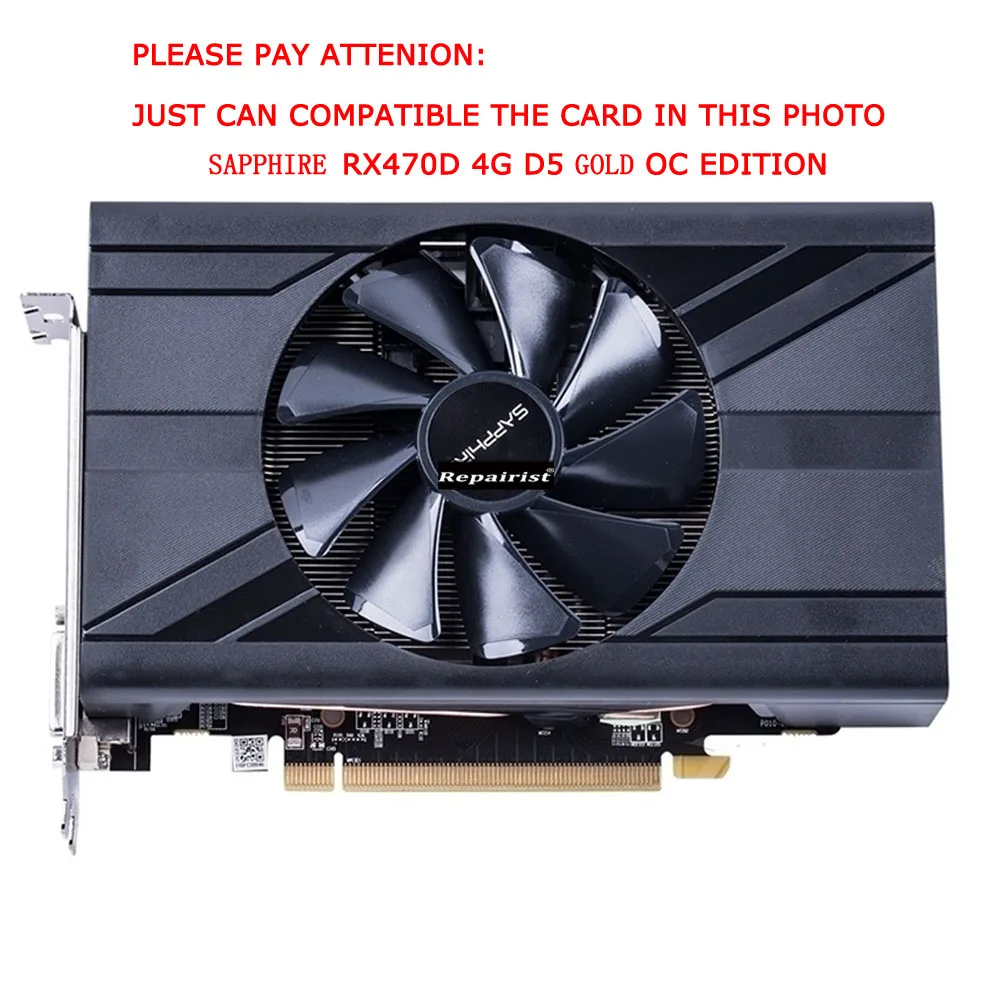 GPU Cooler,FD10015M12S,Graphics Cards Fan,For Sapphire RX470D RX 470D 4G D5 GOLD OC