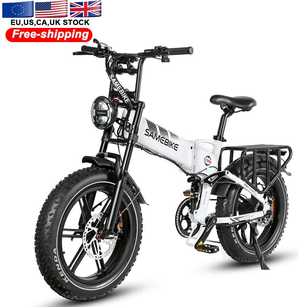 20 Inch 1200W Fat Tire E Bike Folding 7 Speed Bicycle Electrical Bike For Man Women