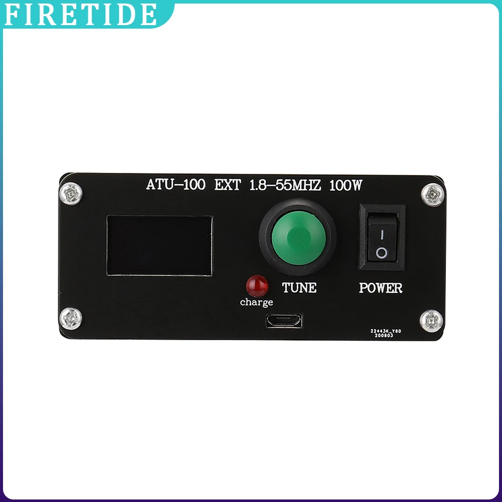 

Mini Automatic Antenna Tuner for Radio Equipment 1.8~55MHz 0.96IN with Housing ATU‑100 0.96in OLED