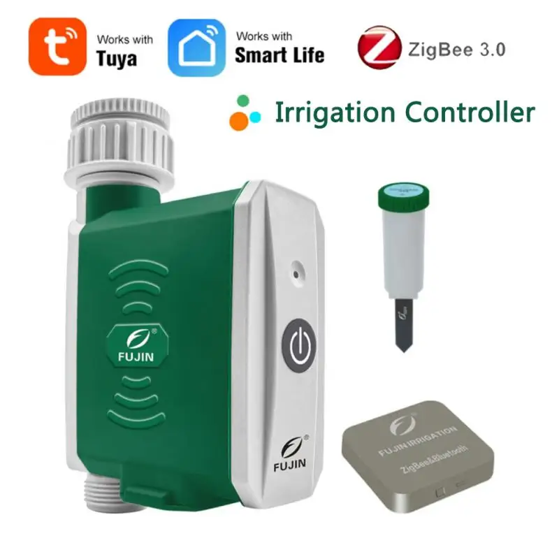 

Tuya SmartLife Zigbee Garden Watering Timer Smart Sprinkler Drip Irrigation System Built-in Water Flow Recorder Water Controller