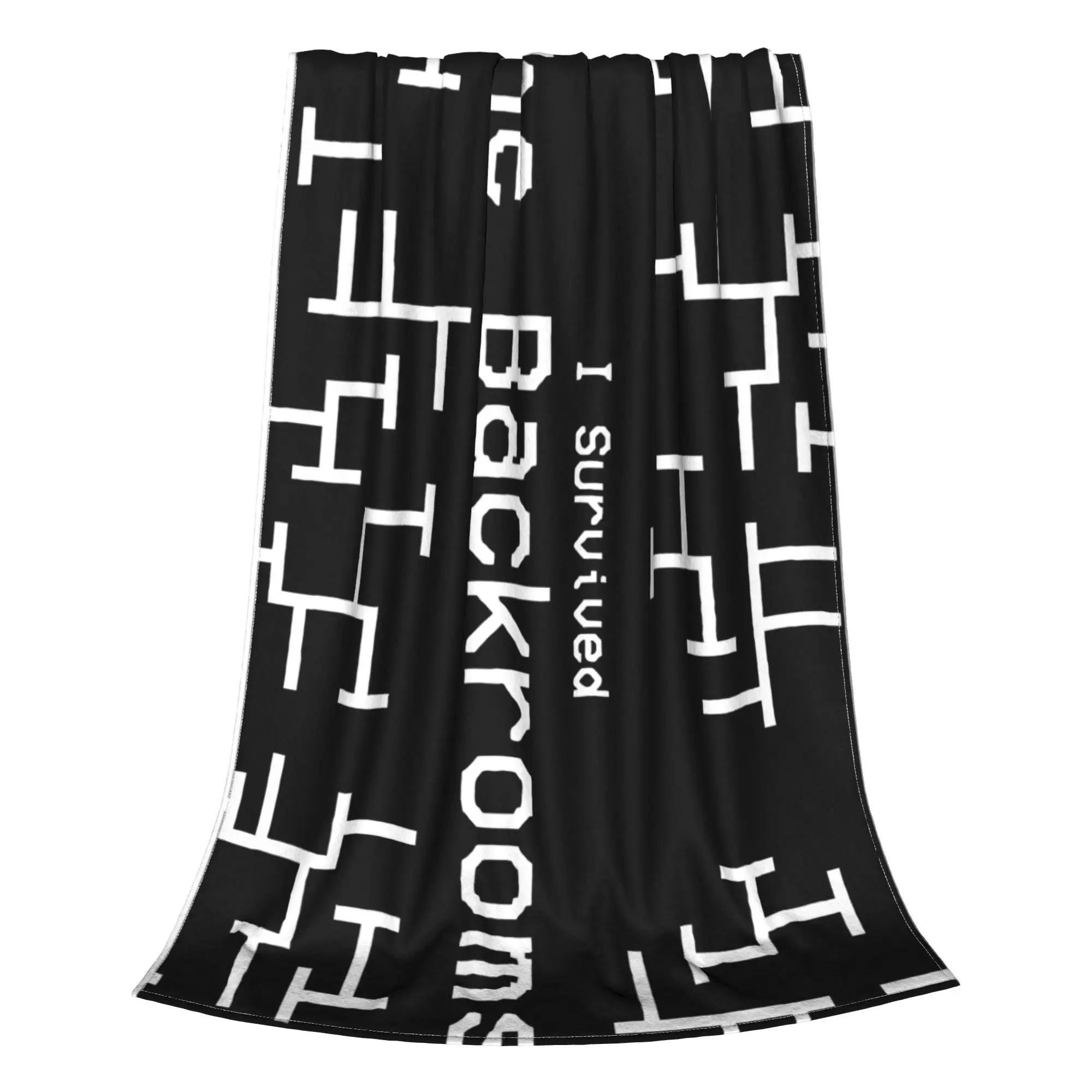 1PC I Survived Original Backrooms Home Room Decorations Winter Blankets For Adults Bedding Home Interior Sofa Knee