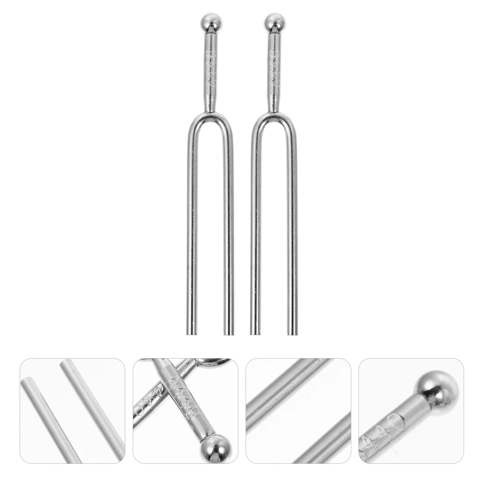 

2 Pcs Violin Tuning Fork Musical Instruments Accessories Guitar Aluminum Alloy Tune Forks