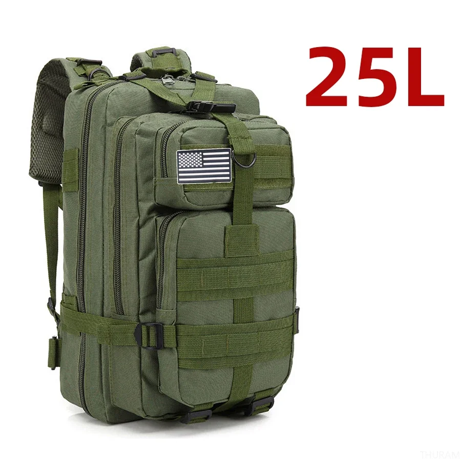 25L/50L Stevig Nylon Waterdichte Tactische Sport Trekking Vissen Jacht Camping Wandeltas Rugzak Outdoor Rugzakken