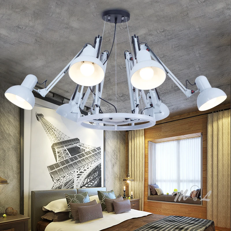 Modern Spider Pendant Lamps Stretchable Hanging Lamp Pendant Lights for Living Room Office Hotel Hall Bedroom Lighting Fixtures