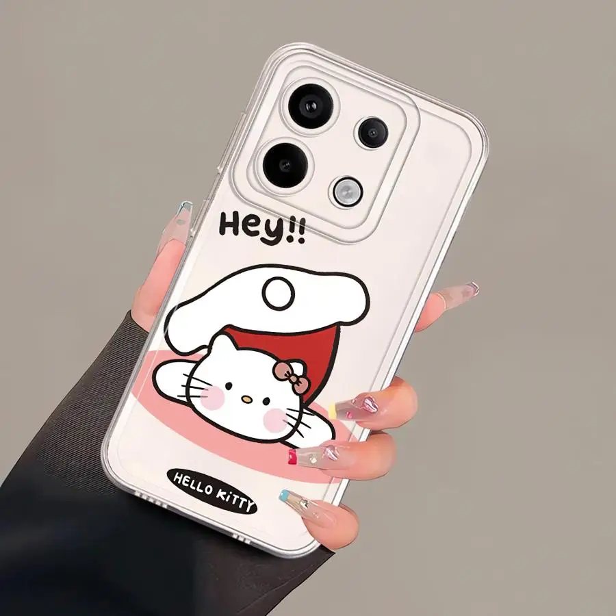 Linda funda de teléfono suave Sanrio Hello Kitty para Xiaomi Poco X3 Pro X3 NFC