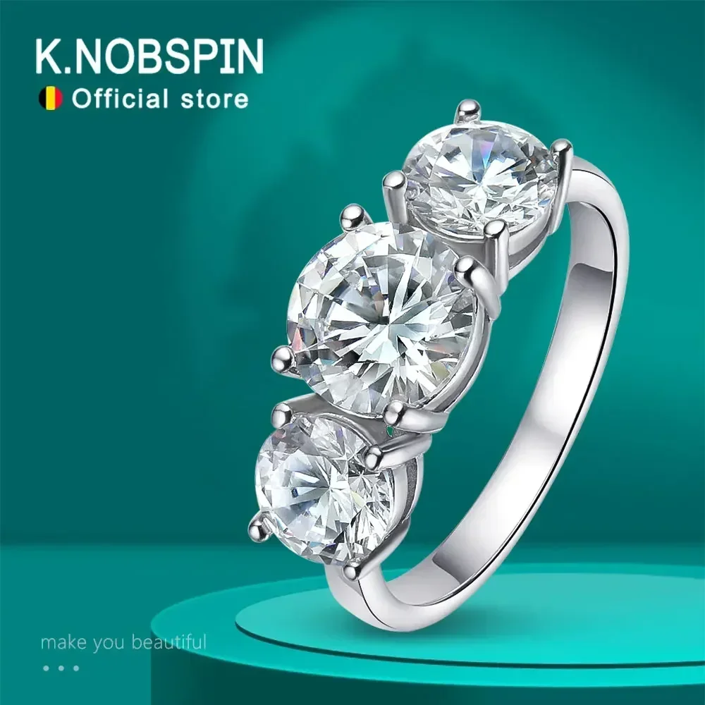 

New D VVS1 Moissanite Rings for Women Sparkling Diamond Engagement Wedding jewelry with GRA s925 Sliver Plated 18k Ring