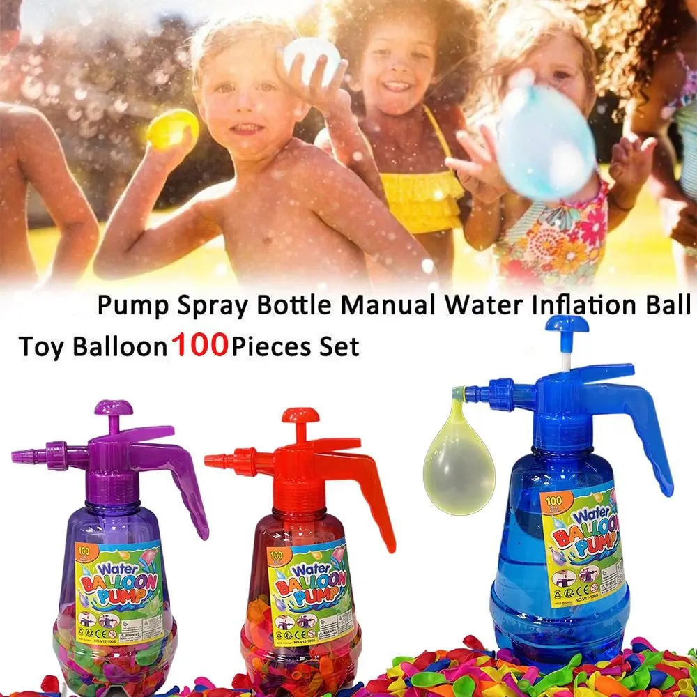 Attività all'aperto Air Water Bomb Balloon Pump Sand Pool Water Toys palloncini sigillanti automatici pompa a palloncino d'acqua facile da riempire