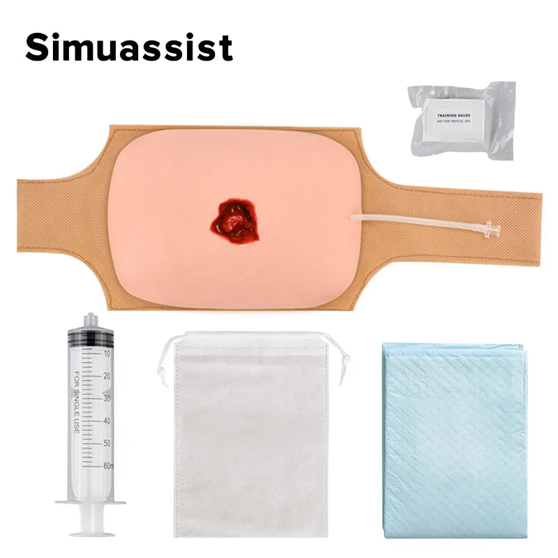 Wearable Wound Packing Trainer Kit Stop The Bleed Kit for hemostasis Wound Training Wound Moulage Training Kit