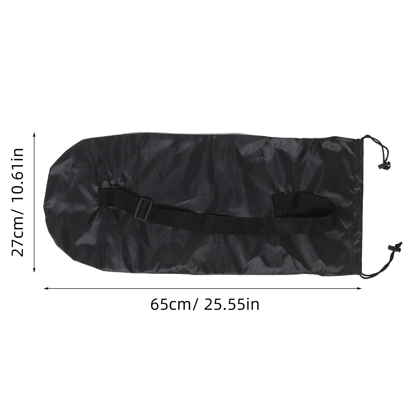 حقيبة ظهر مكونة من قطعتين من لوح التزلج المقاوم للماء وحقيبة تخزين شديدة التحمل ومنظم تروس للرجال باللون الأسود