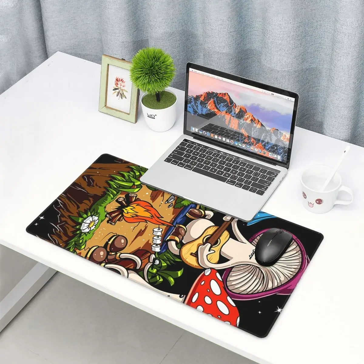 Large Mouse Pad Hippie Magic Mushroom Gamer PC Laptop Mats Keyboard Carpet Computer Gaming Office Accessories Desk Mat