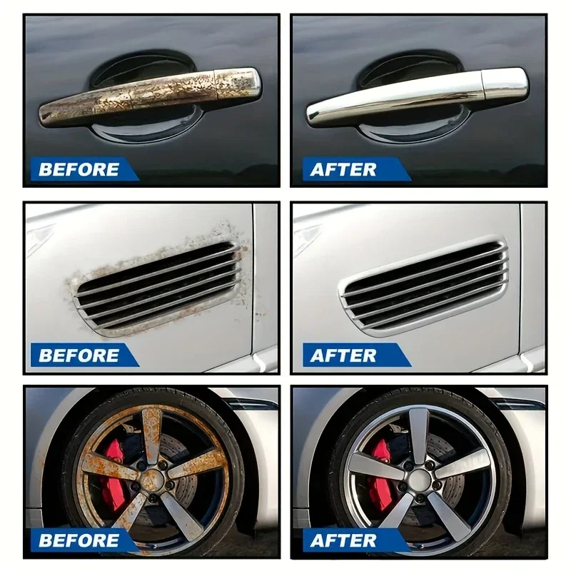 Car Cleaner - Powerful Stain Removal and Polishing, Iron Powder Rust Remover, Aluminum Alloy Restoration Car Wash Cleaning