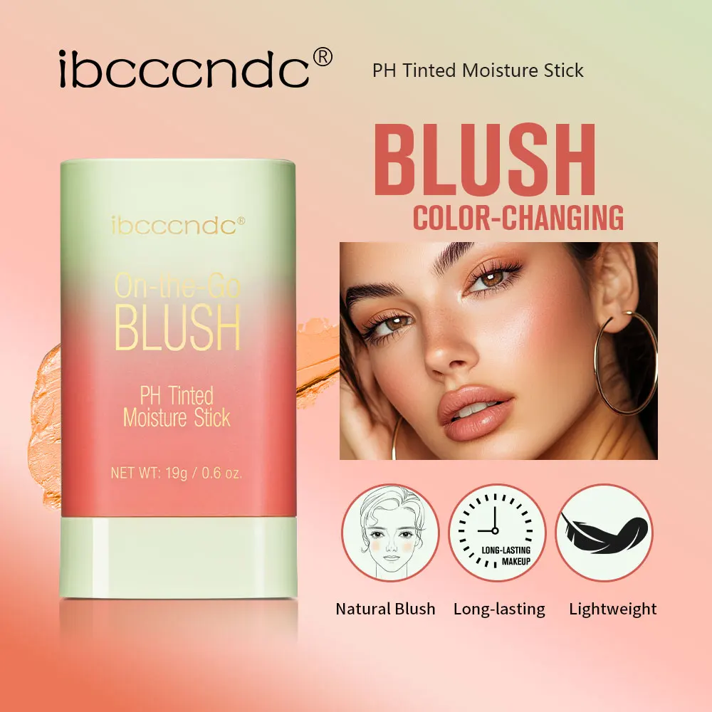 Eraser Blush Stick Tinted Moisturizing High Pigmented For Cheeks Eyes Lips Natural Finish Cream Blusher Makeup Korean Cosmetics