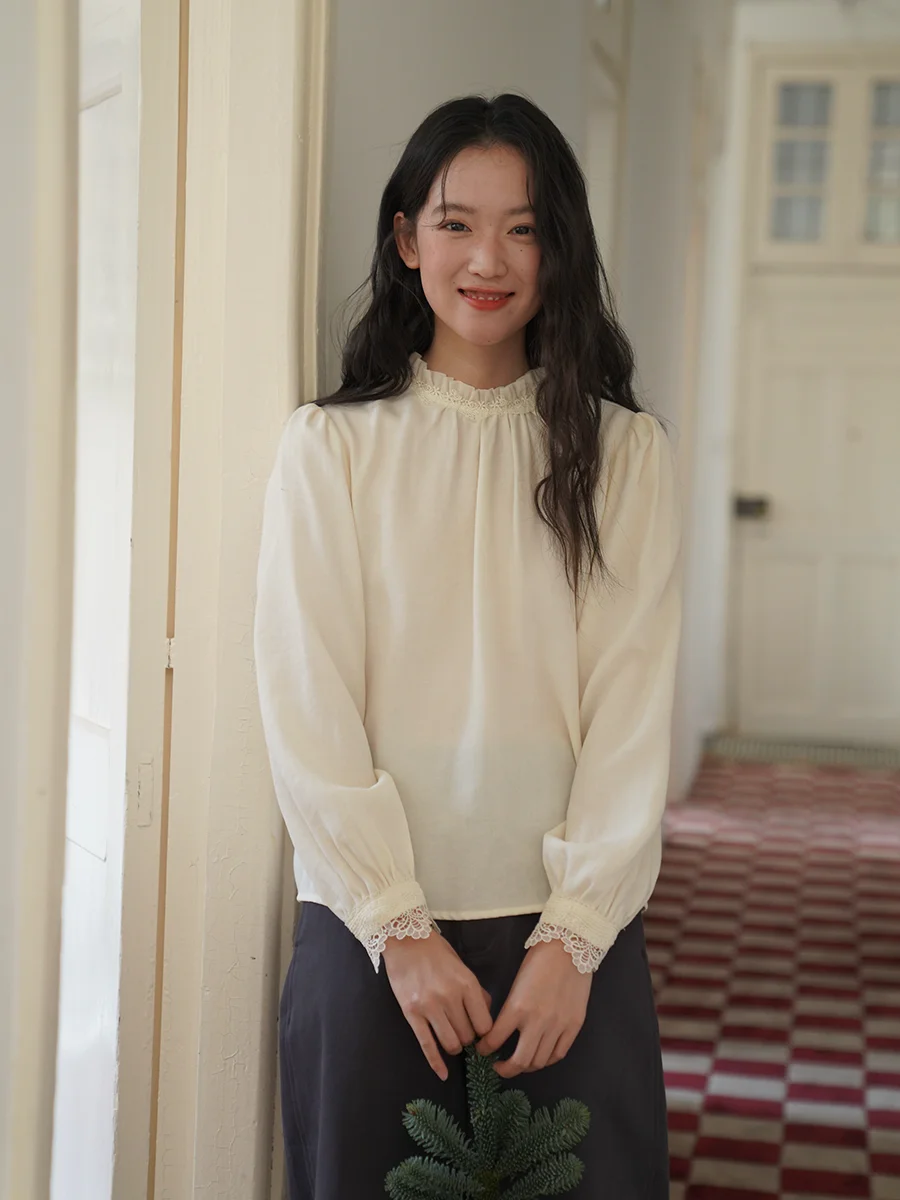 

Теплая двусторонняя накидка Mouti Cloud с высоким воротником, из текстиля и льняной фланели, для повседневной носки...