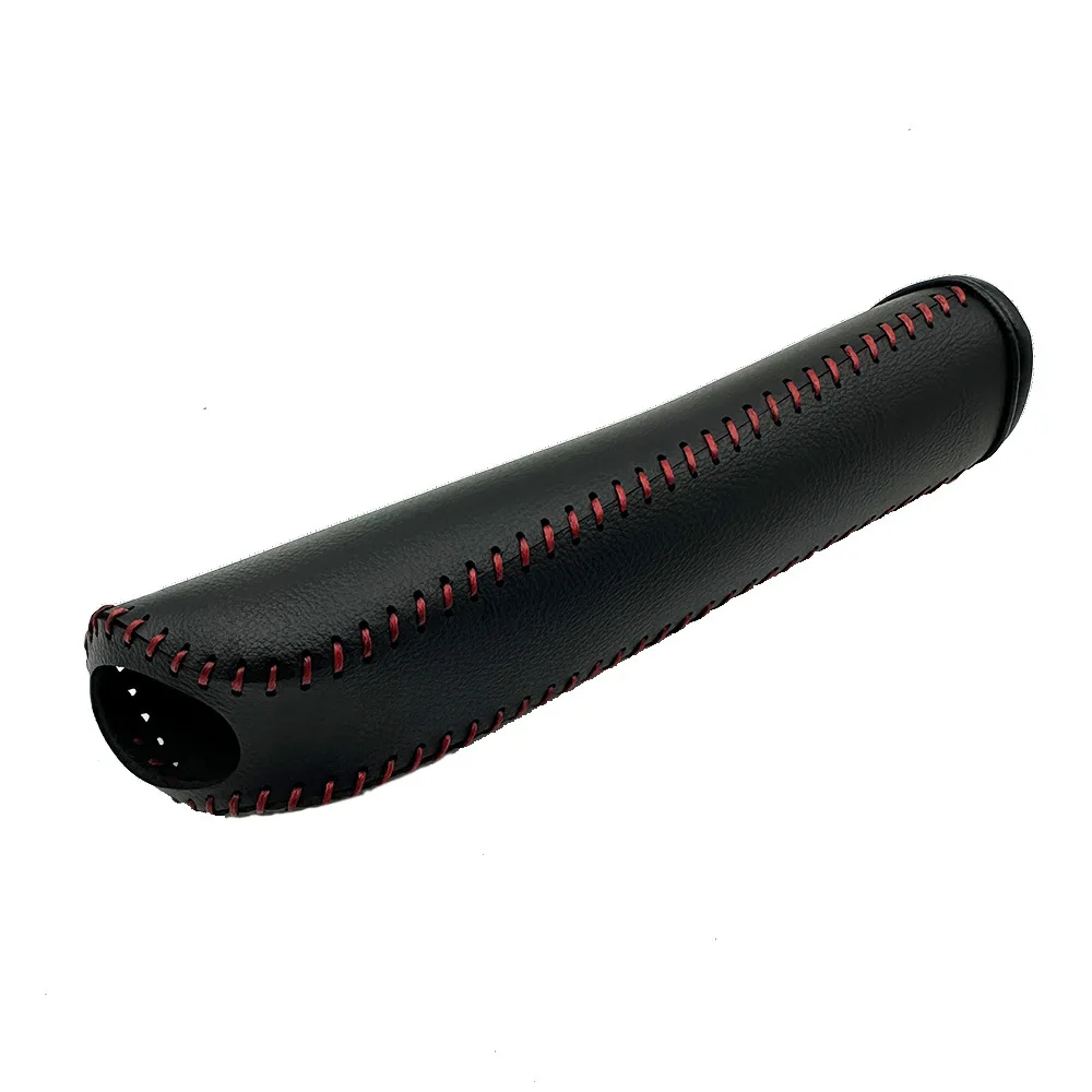 14*2cm Leather Handbrake Cover Enhanced Vehicle Interior Design Anti-slip Handbrake Premium PU Leather Material