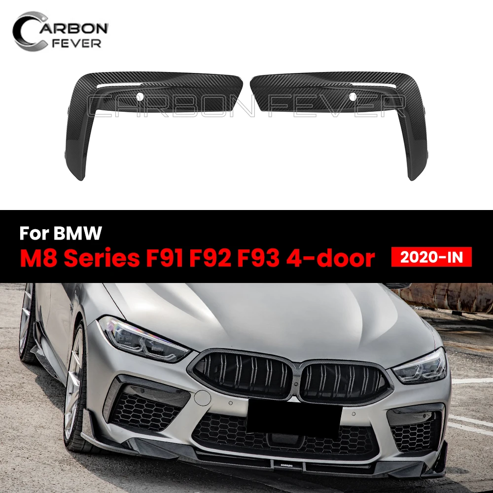 

Передний бампер из настоящего сухого углеродного волокна, вентиляционное отверстие, комплект кузова, отделка для BMW M8 серии F91 F92 F93 MP Style 2020-IN