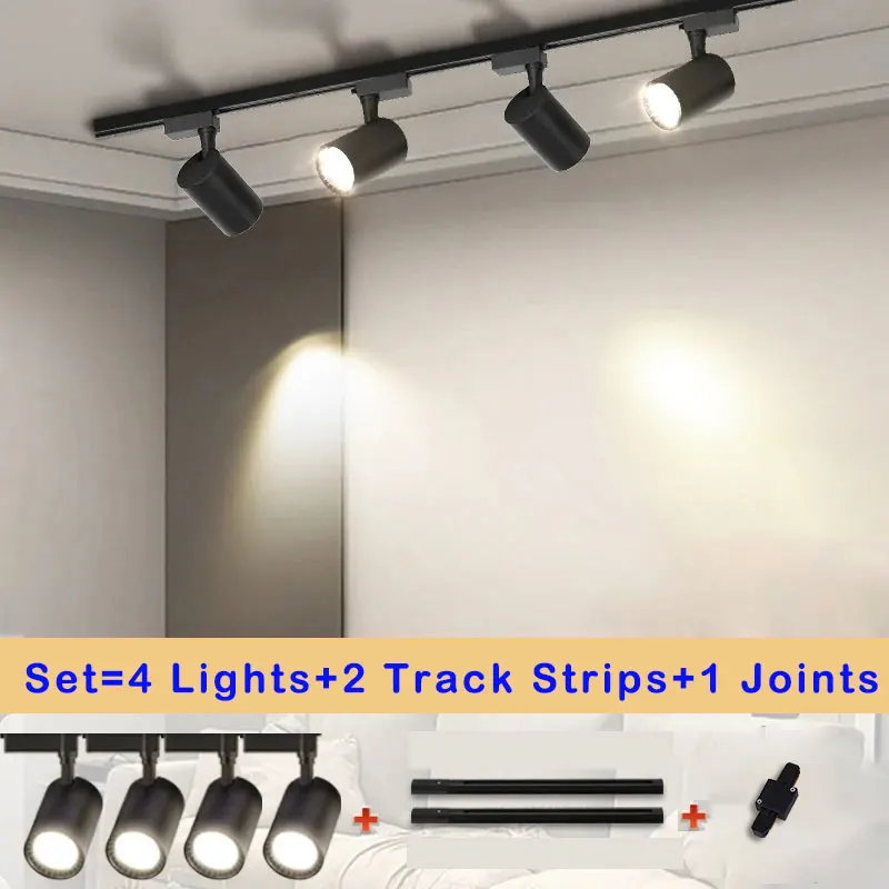 cob led track lighting grupo spot lights track lamp rail spotlight para cozinha loja de roupas 220v 40w 01