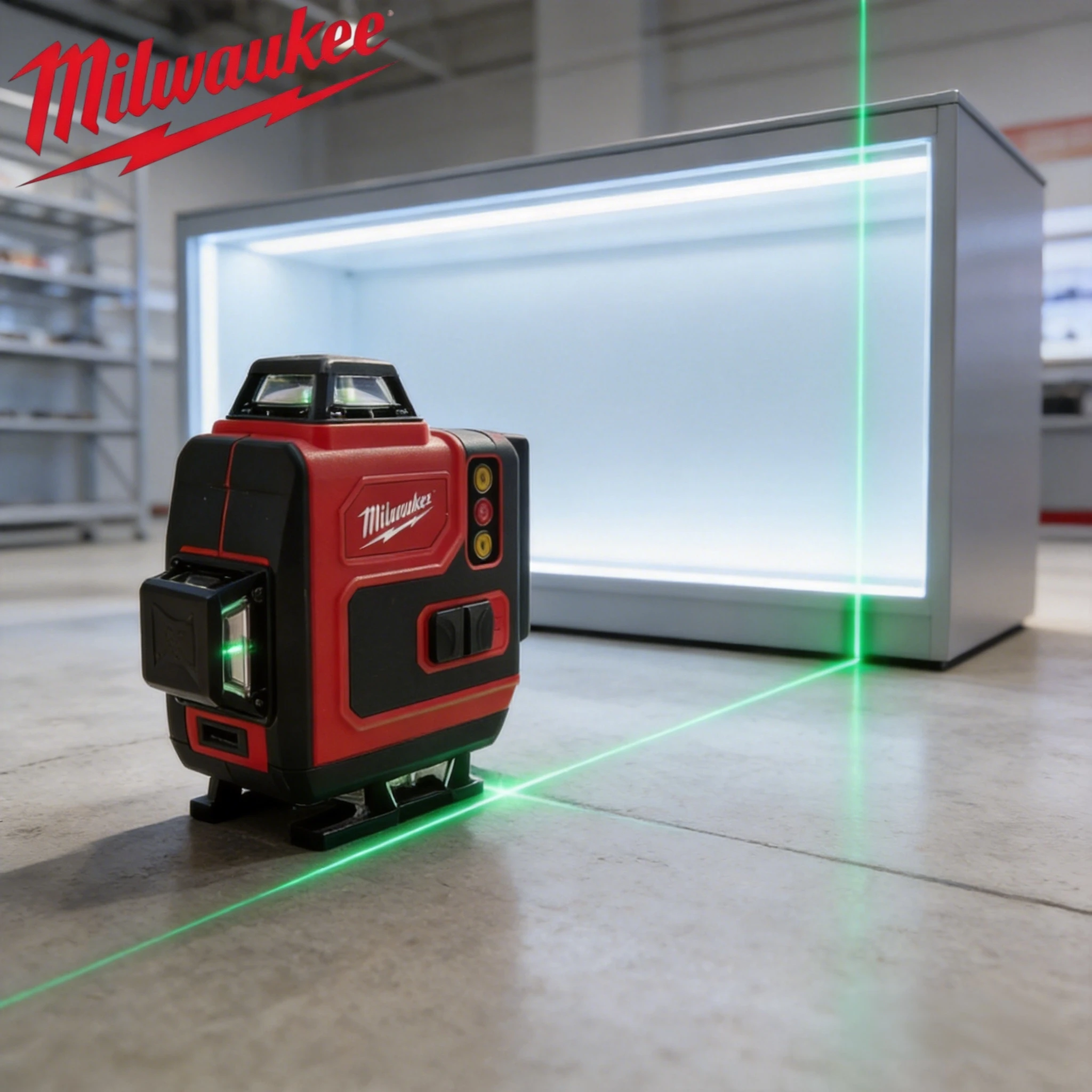Laser Level 16 Lines 4D Green - Milwaukee M18 Akku-kompatibles 8D16X 4D 16-Linien-Laser-Nivelliergerät