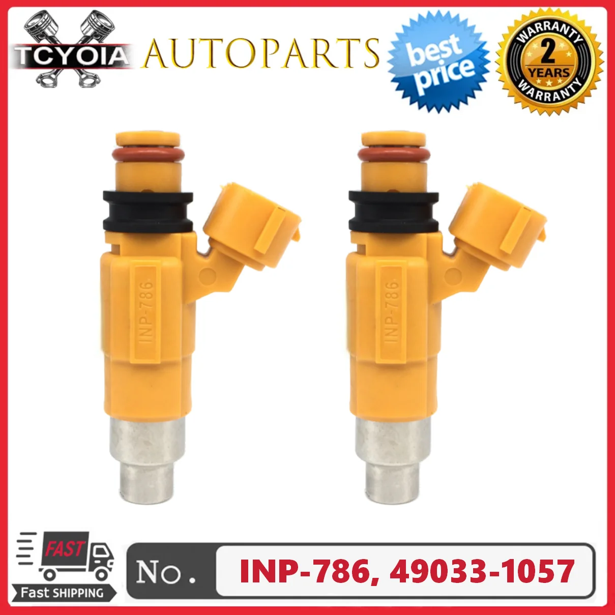 

2 шт. INP-786 INP786 49033-1057 490331057 Топливные форсунки для Kawasaki 2000-2008 Vulcan 1500 1600