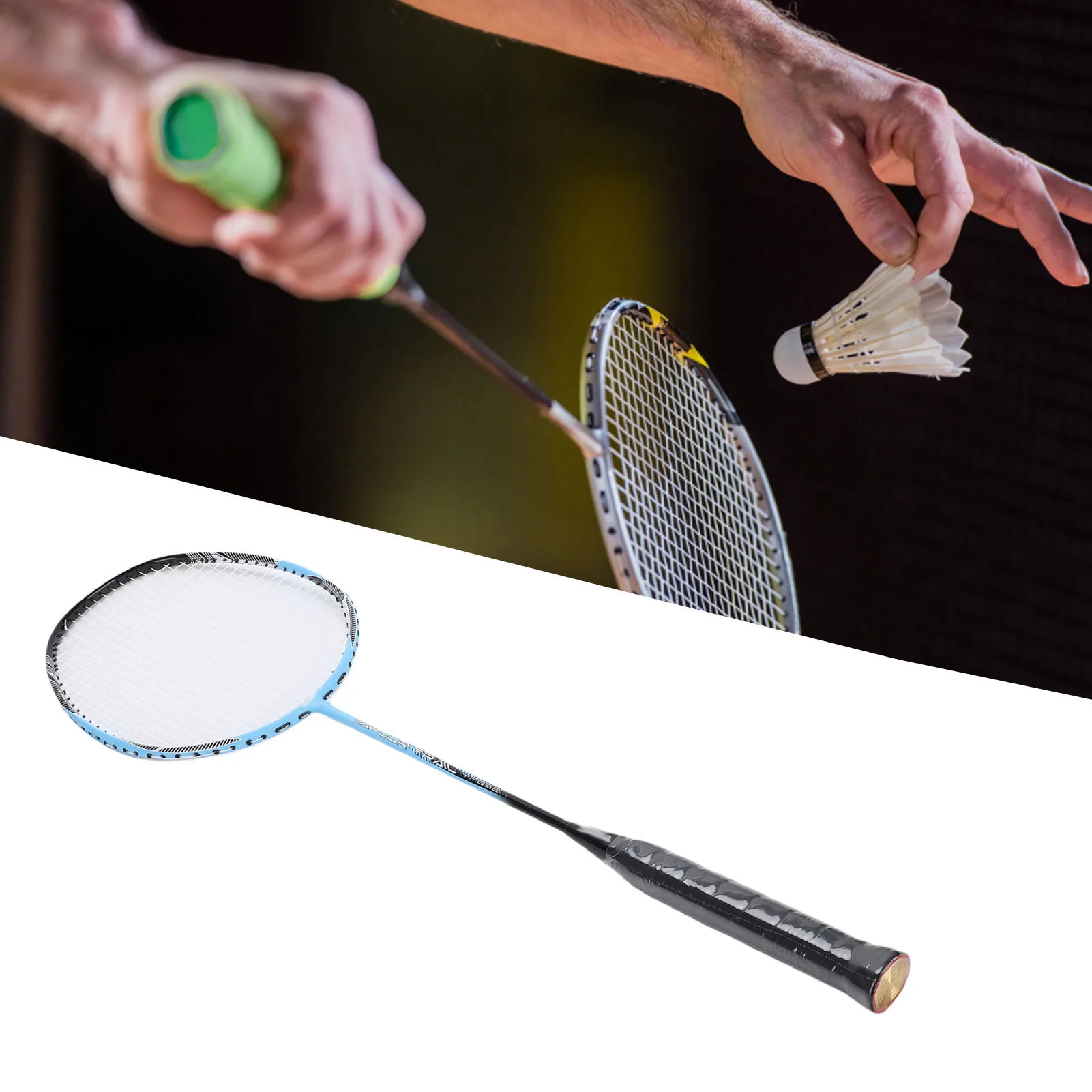 

Набор для бадминтона: ракетки из карбона и воланчики для игр на открытом воздухе