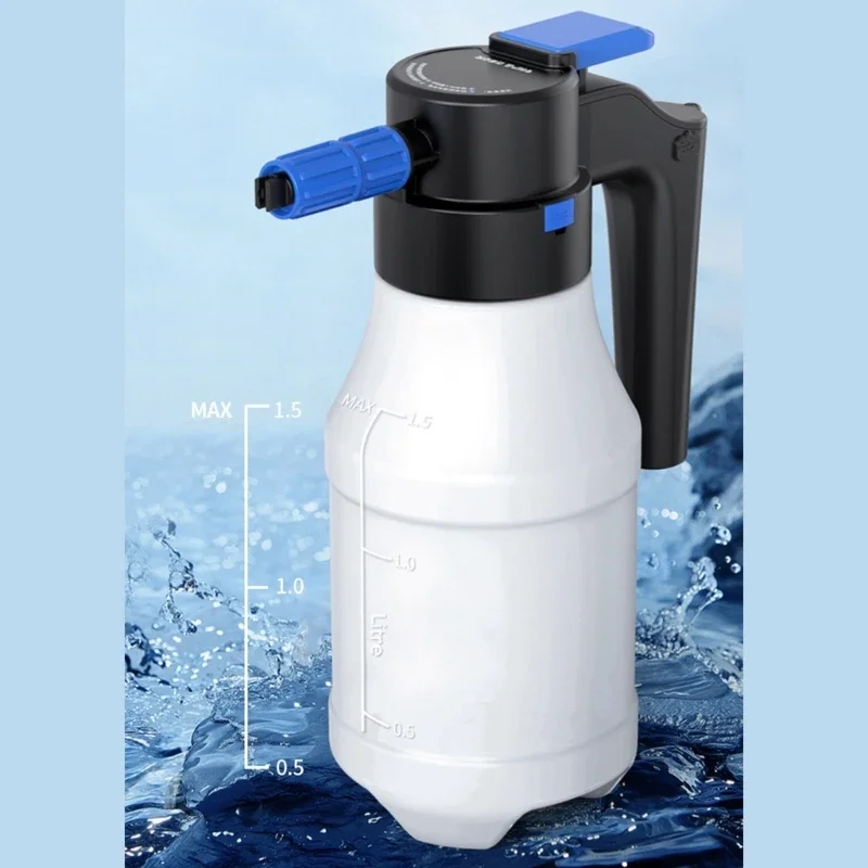 Electric Bottle 1.5L Rechargeable Battery Powered Sprayer Automatic Plant Misters Sprayer Watering Can