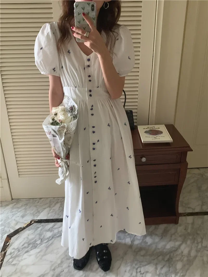 New Summer Women\'S Dress 2021 Floral Print Dress Long Evening Female Vintage Maxi Party Beach Women Dresses Casual Light Prom