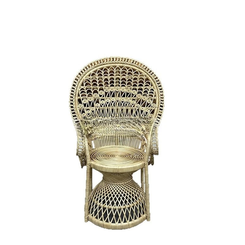 

True vine peacock chair shooting South East Asia rattan furniture art creative wedding photography props
