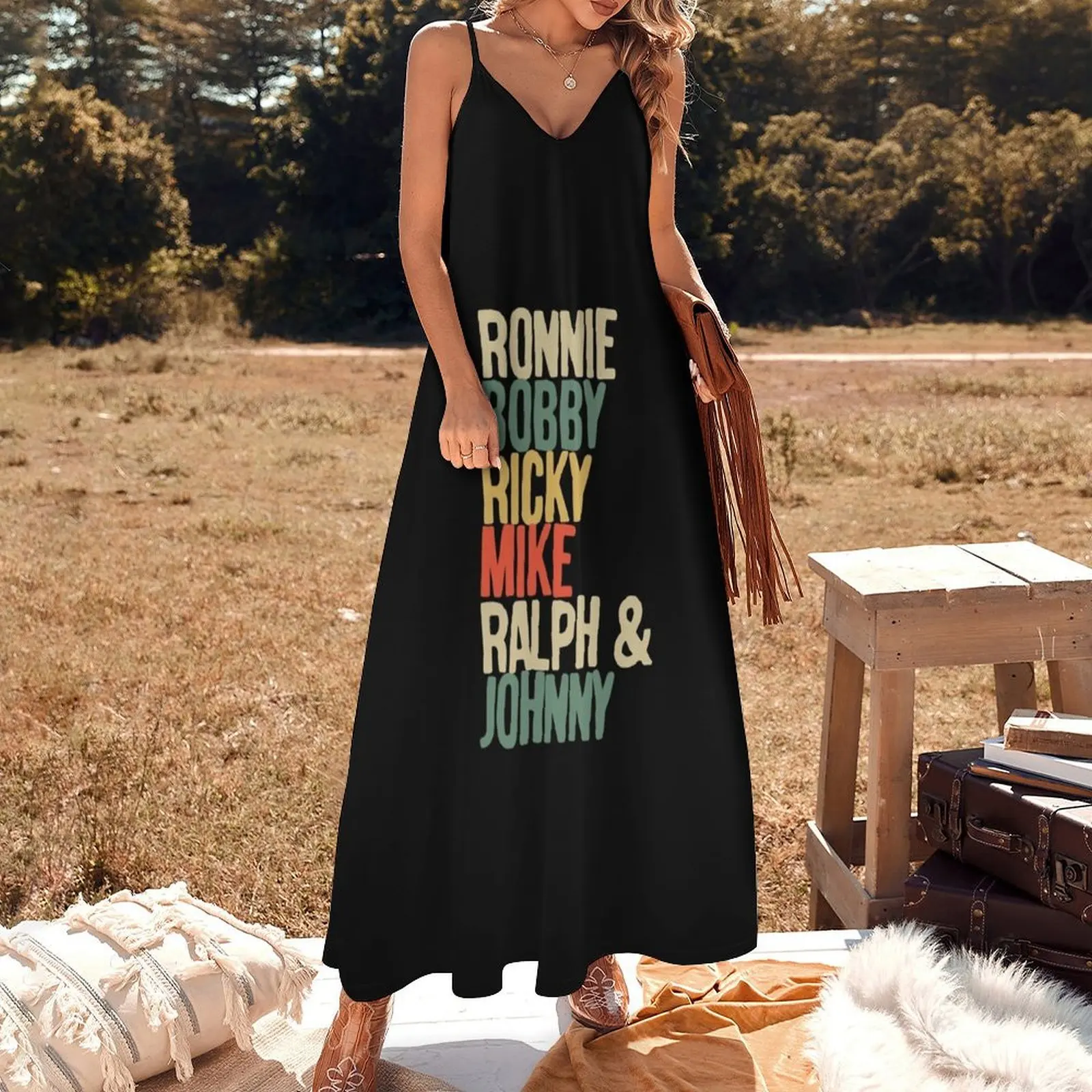 Ronnie Bobby Ricky Mike Ralph and Johnny i love it Sleeveless Dress Summer women's clothing dresses korean style Dresses