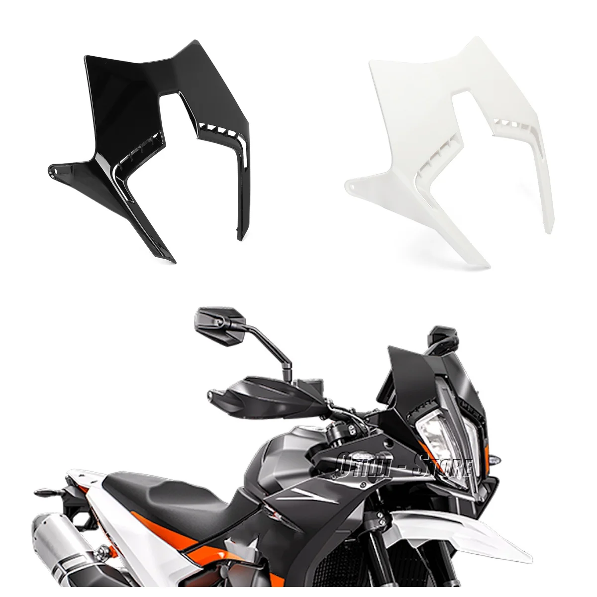 OTILLI Motorcycle Windshield For KTM 790 Adventure Adv 890 ADVENTURE ADV 2024 Acrylic Windproof Windscreen Cover Visor Deflector