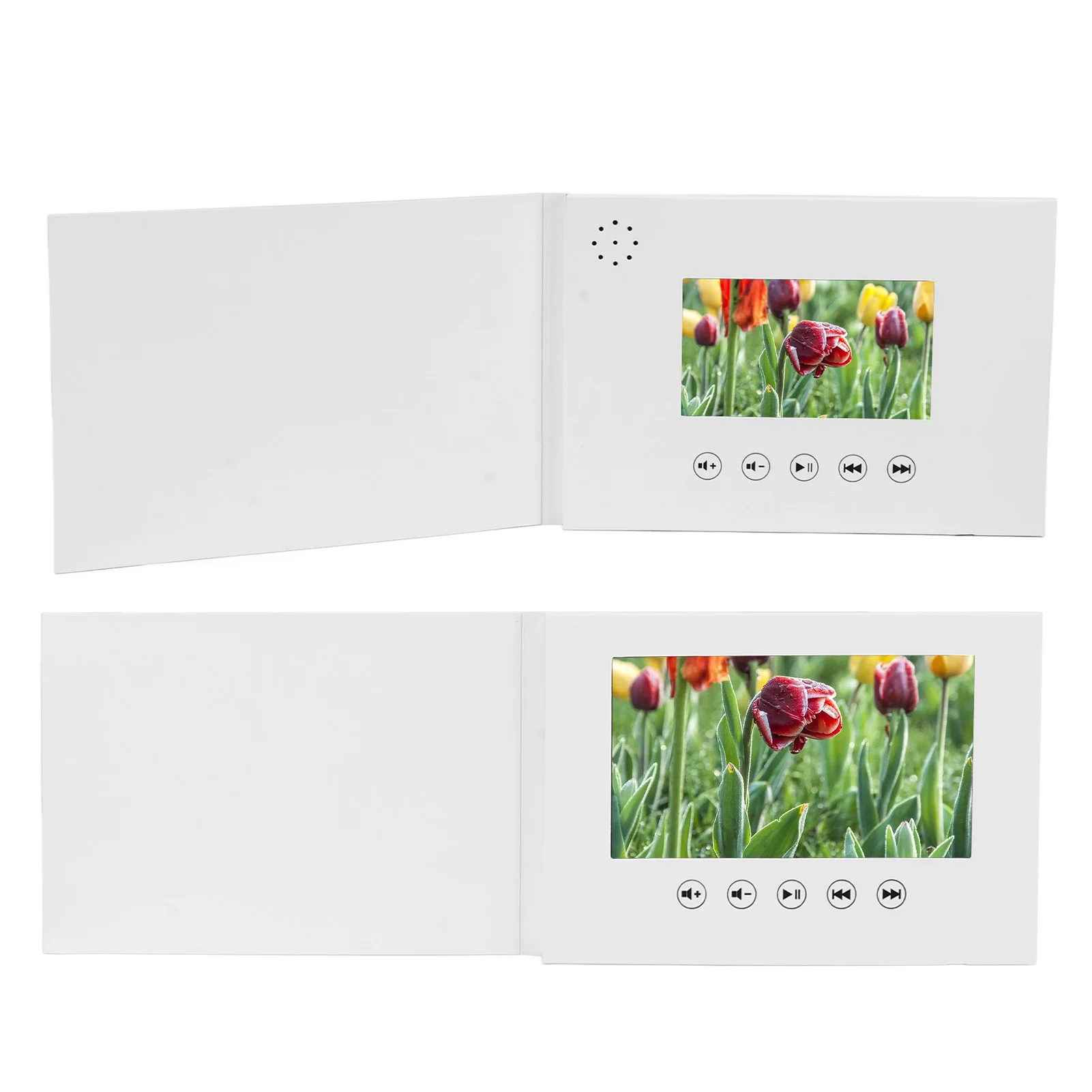 Video Brochure Electronic Greeting Card with LCD Screen Motion Display Custom Video Message for Birthday Christmas Anniversary